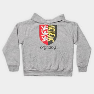 O'Grady / Faded Style Family Crest Design Kids Hoodie